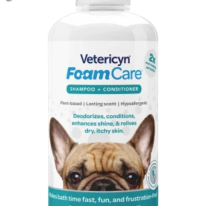 Vetericyn FoamCare Sprayable Shampoo + Conditioner for Dogs & Cats, 16-ounce