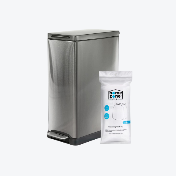 Home Zone Living 12 Gallon Kitchen Trash Can