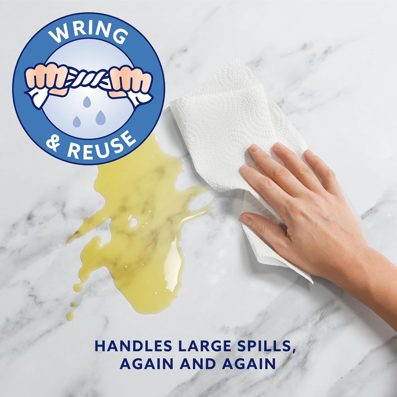 Amazon ULTRA Kitchen Roll | Extra Absorbent & Strong | 4 Rolls, 2-Ply, FSC Certified - Image 4