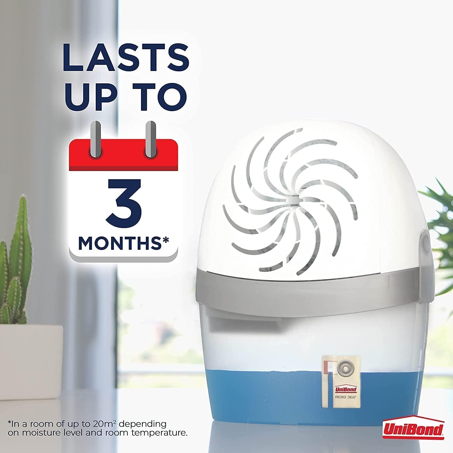 UniBond AERO 360° Moisture Absorber Neutral Refill Tab (4 x 450g) – Ultra-Absorbent & Odour-Neutralising - Image 3