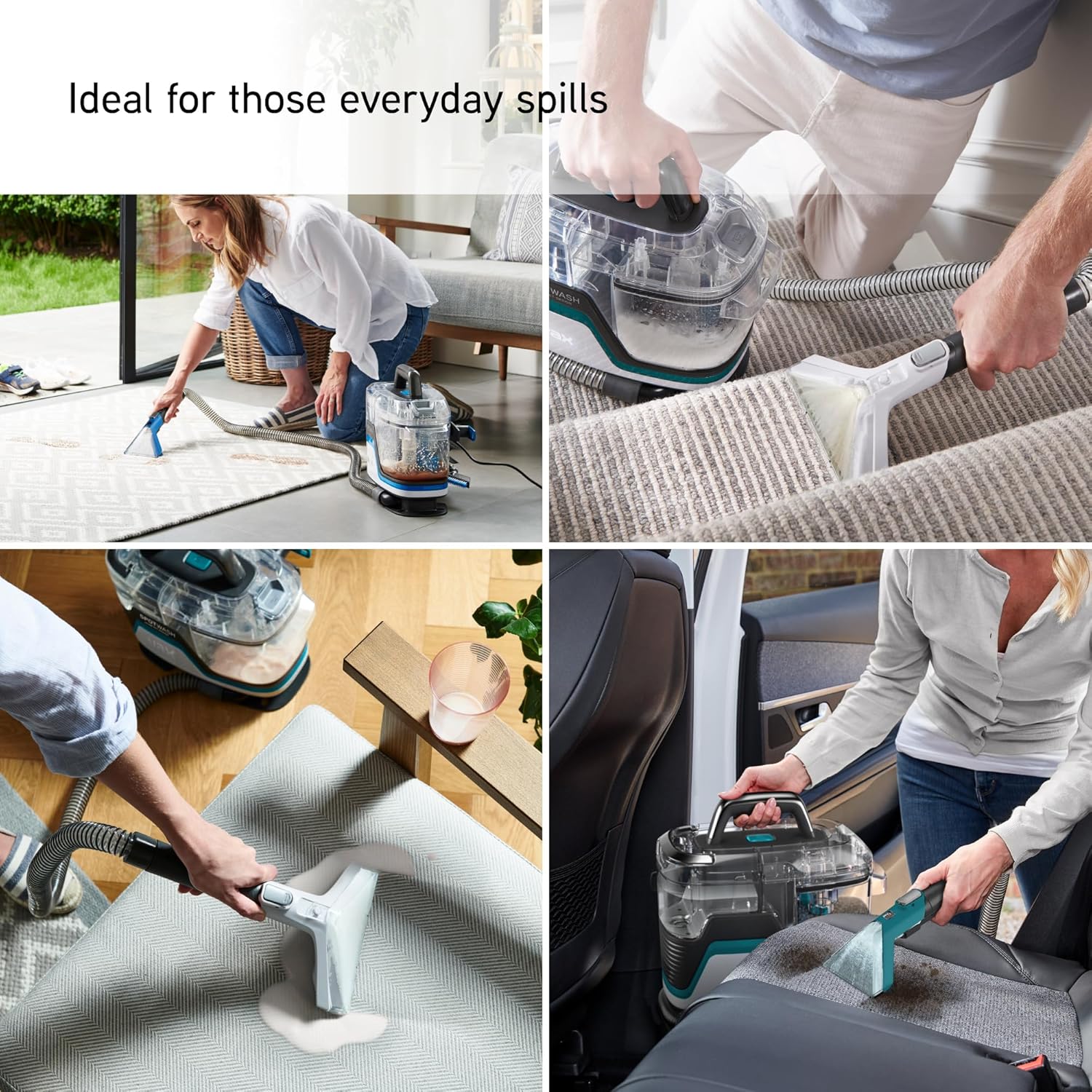 Vax SpotWash 1L Spot Cleaning Solution – Upholstery & Carpet Stain Remover, Rose Burst Scent - Image 4